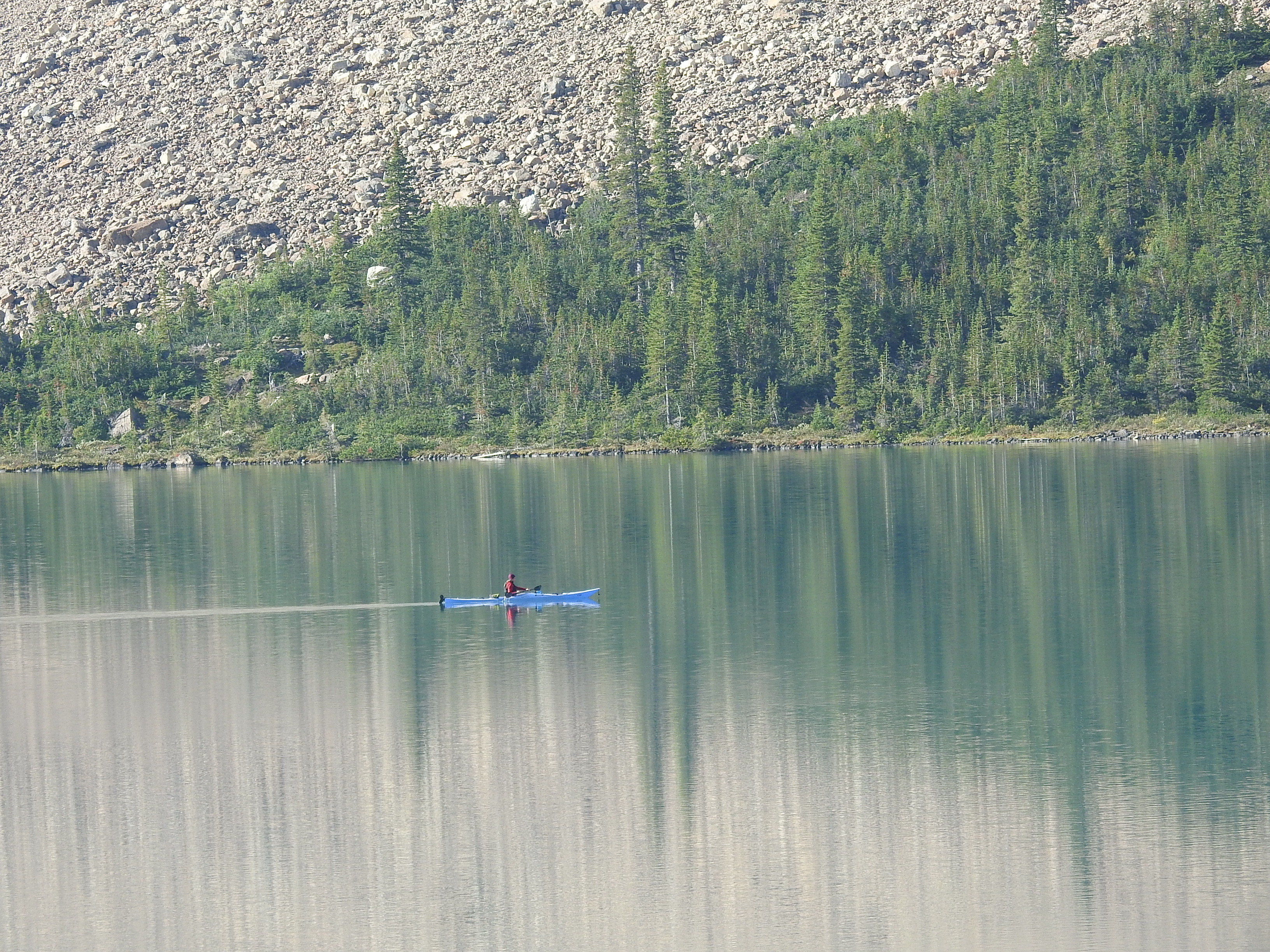 Kayak on Bow Lake