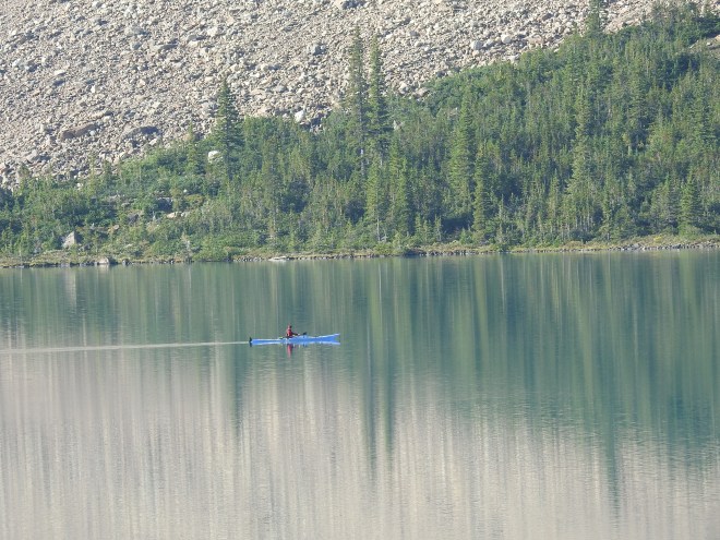 Kayak on Bow Lake